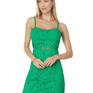 Lilly Pulitzer Green Lace Mini Dress